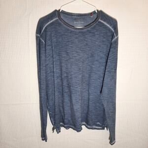 Tommy Bahama XL Blue Long Sleeve Shirt Men’s Island Modern Fit Cotton Peru
